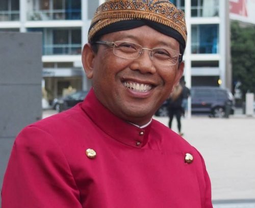 Portrait of Joko Susilo in formal dress